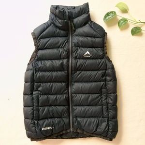 Black down puffer vest, Unisex